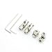 4Pcs 4mm to 4mm Inner Dia Rotatable Universal Joint Connector