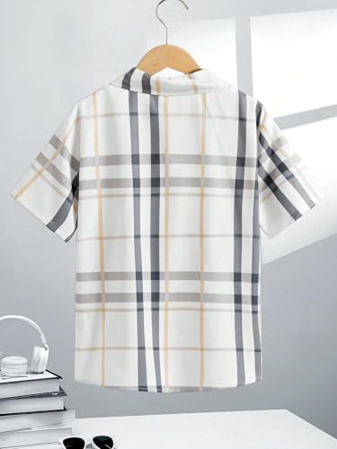 Image of TAGAS Toddler Boys' Striped Short Sleeve Casual Vacation Shirt|Polyester|Regular Fit
