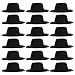 NUOBESTY 20 Pezzi Neri Mini Cappelli Artigianali Cappelli da Bambola Cappelli in Miniatura Cappelli per Bottiglie di Vino Cappello Lollipop per Accessori per per Bambole Che