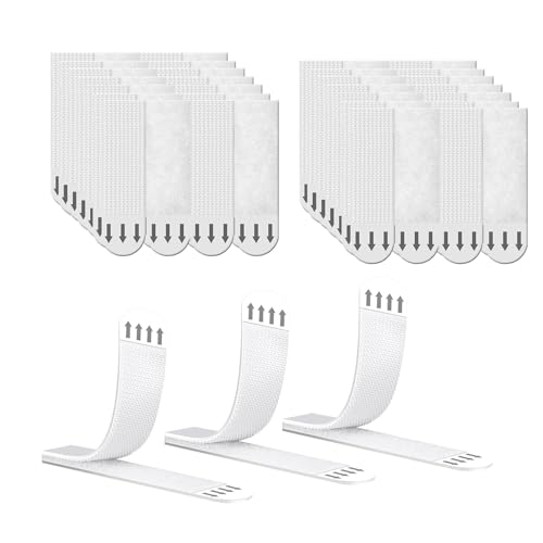 Medium Heavy Duty Picture Hanging Strips 28 Pairs(56 Strips), Damage Free Hanging Wall Adhesive Strips for Indoor Wall Hooks, Sticky Hook & Loop Adhesive Strips for Poster/Picture/Home/Office.