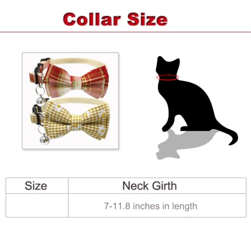 Collar de gato para gatitos pequeños con broche anticaídas 3