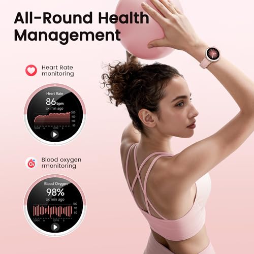 Image of Smart Watch for Women, Make /Answer Calls & AI Voice Assistant, Fitness Tracker with Pedometer Sleep & Activity Tracking, IP68 Waterproof, Smartwatch for Android /iOS /Samsung Phones