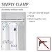 Wenko Barra para Cortina Baño Telescópica, Aluminio, Plateado, 3x3x3 cm