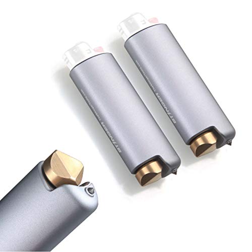 Stinger BIC Lighter Case, Lighter Cover, Lighter Sleeve, w/Car Emergency Window Breaker, Fidget Spinner End Cap, for BIC Full Size Lighter Type J6 (2 PCS)