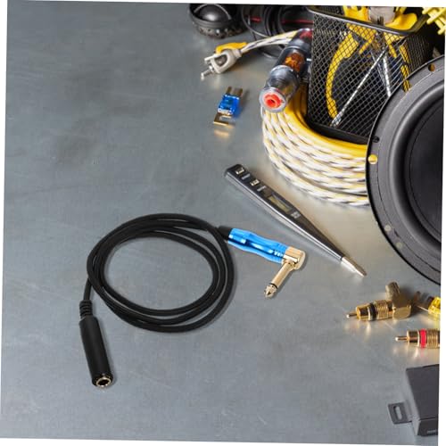 Cable Trenzado de Cobre SHINEOFI con Conector 6.35 en Ángulo Recto para Instrumentos 4