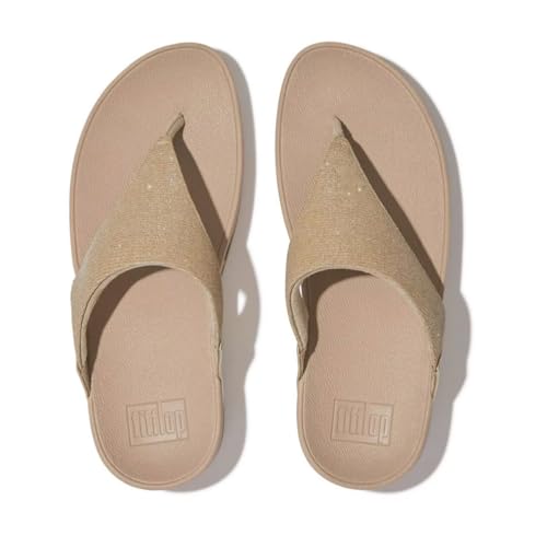 Image of FitFlop Women's LULU Suede Toe-Post Sandals | Lightweight Summer Walking Sandals with Cushioned Comfort, Arch Support & Grip