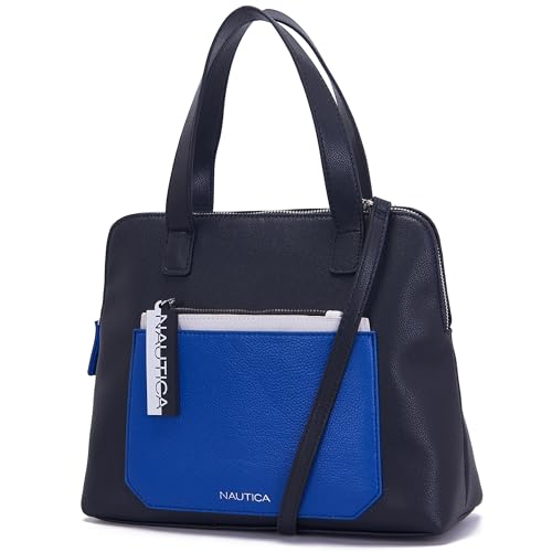 Image of Nautica Brand Printed Satchel Handbag For Women | Spacious Compartment with Zipper | Handbag For Women | Stylish Branded Stachel Bag For Women | Detachable & Adjustable Strap | Idle Size