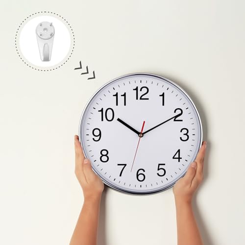 Horloges murales silencieuses à quartz Plumeet 40,6 cm sans tic-tac