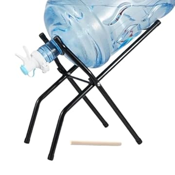 Supporto Per Tanica d'Acqua,Porta Dispenser d'Acqua - Struttura Piegevole con Beccuccio e per Risparmiare Spazio - Organizzatore per Cucina e Salotto