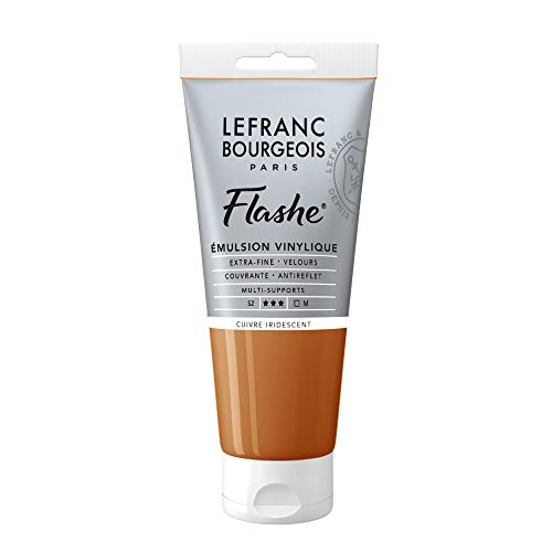 Lefranc Bourgeois Acrylic Vinyl Emulsion, Copper Iridescent, 80 ml (1er Pack), 80 ml (Pack of 1)