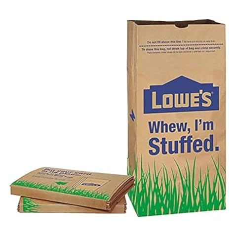 Lowes 30 Gallon Paper Lawn Leaf Trash Bags Bundle Cover