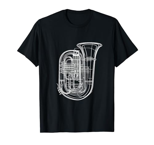 Tuba Sketch Tubist Música clásica Camiseta