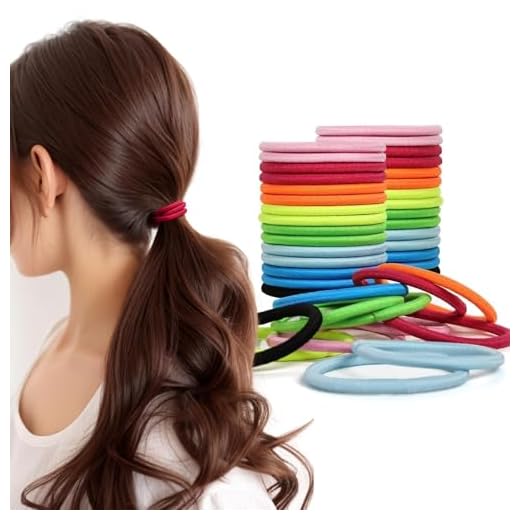 Rainbow 30 peças de laços de cabelo suaves sem rasgos para mulheres sem danos reutilizáveis elásticos e acessórios para faixas de cabelo, elásticos Ouchless para rabos de cavalo, tranças, fixação
