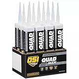 OSI Quad Max Window, Door and Siding Sealant, White, 9.5 fl oz Cartridge, 12 Pack
