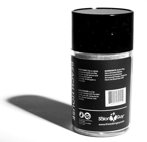 THESALONGUY Pó de sal marinho, textura de cabelo para casa de praia adiciona volume acabamento fosco