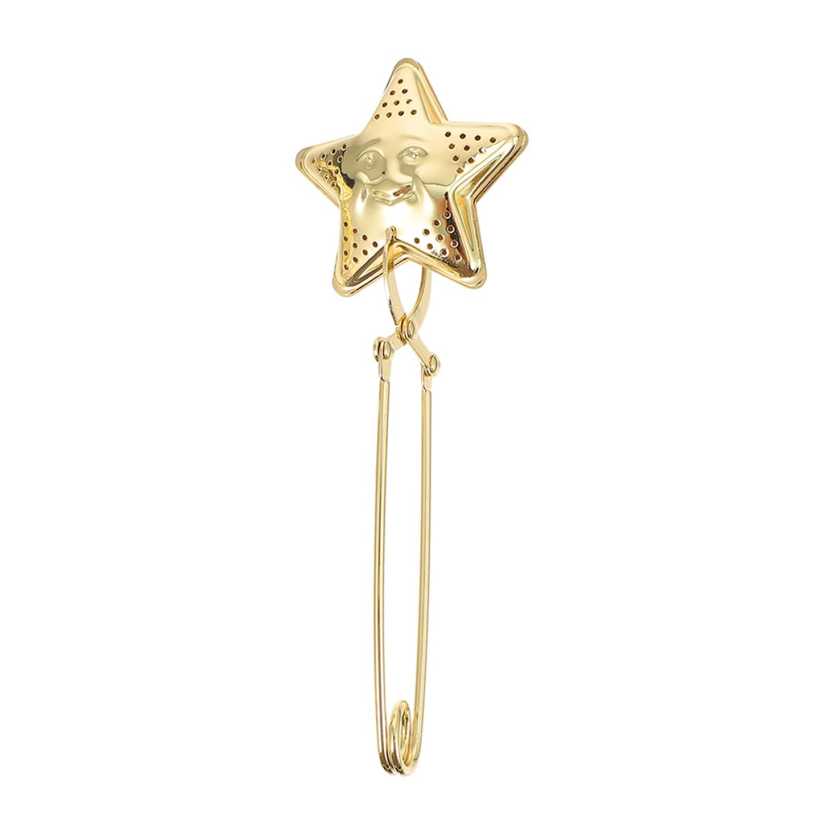 Toyvian Infuseur à Thé Étoiles Lune en Acier Inoxydable Doré Filtre à Thé avec Poignée Usage Quotidien