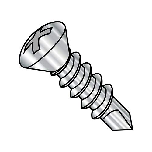 Tornillo autoperforante acero inoxidable 410 cabeza oval