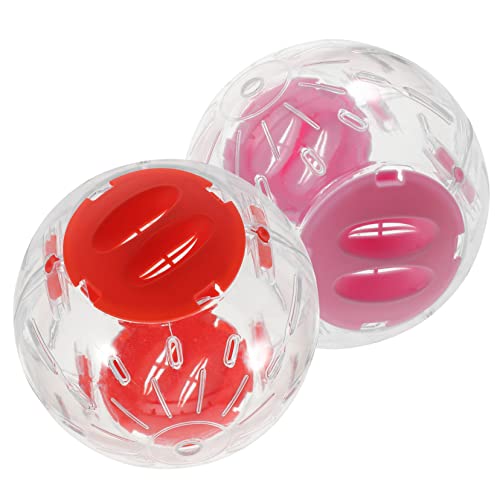 Garneck 2pcs Large 5.5 Inch Hamster Exercise Ball for Guinea Pigs - Chinchillas - and Pet Running and Playtime Activity Ball for Small Animals