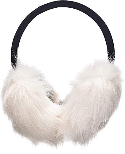 devil Women's and Girl's Faux Fur Winter Outdoor Accessory Foldable Ear Muffs (Pack of 1) (White)-picture-22