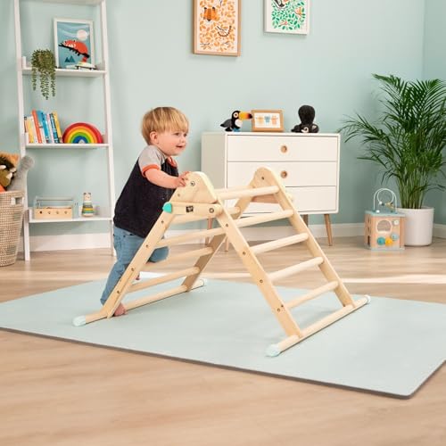 TP Toys Active Tots Indoor Wooden Climbing Frame for Babies and Toddlers 1 Year+, Montessori Pikler Style Climbing Triangle, Baby Toys, Interactive Play Gym for Infants, 12 Months+