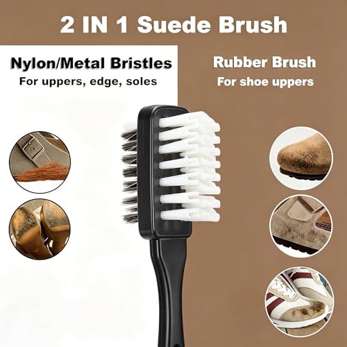 NCXFTP Suede Eraser, Suede Brush for Shoes, Suede Cleaning Kit, 3-Piece Shoe Care Set for Birkenstock, Sneakers, Leather Footwear, Multi-Surface Maintenance Tools by NCXFTP - Used condition - Image 4
