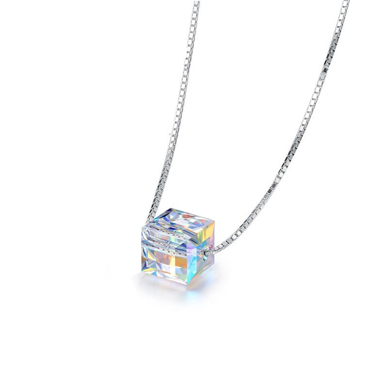 Collier argent 925 anti ternissement avec cristal brillant