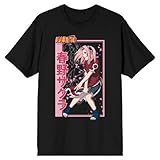 Naruto Sakura Haruno Men's Black T-Shirt-Medium