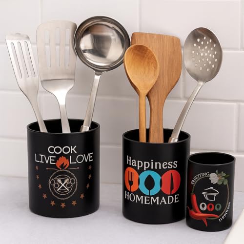 Image of FINALITY cutlery holder for kitchen accessories, Best use for spatula holder (Black + UV)