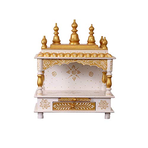 Wooden Temple/Pooja Mandir/Mandapam/Home Temple/Wooden Temple/Home Temple/Pooja Mandir/Temple for Home/Office Temple/Navratre/Diwali Festive Season Gifts and puja Cover