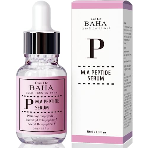 Organic Péptido Serum por CosDeBAHA, Matrixyl3000 Argireline con hialurónico,Anti envejecimientoy anti arrugascrema hidratante facial para detectar signos de envejecimiento, 30ml