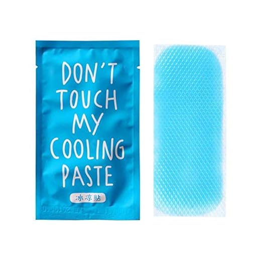 Yestter - Lote de 100 parches de refrigeración de la fiebre para el alivio de la migraña