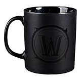 JINX World of Warcraft Blackout Logo Ceramic Coffee Mug, 11 ounces