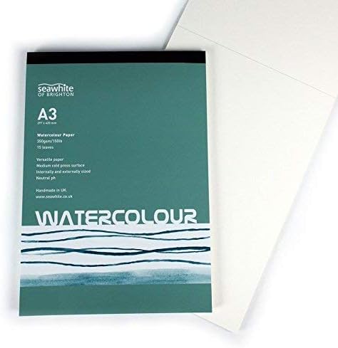 A3 Pad for Watercolours and all Wet Media - 15 Sheets - 350gsm - Neutral Ph