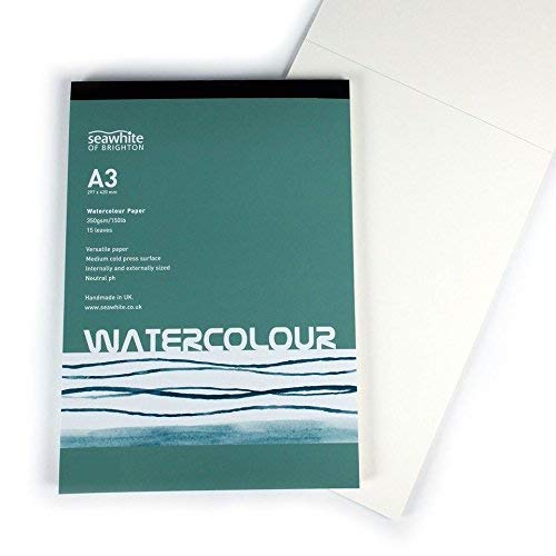 A3 Pad for Watercolours and all Wet Media - 15 Sheets - 350gsm - Neutral Ph