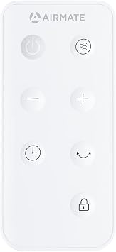 Airmate Electric Heater Remote Control Replacement Compatible Only with Airmate Space Heaters, Easy Pairing, Adjustable Heat Levels, Timer & Child Lock Function Not Universal