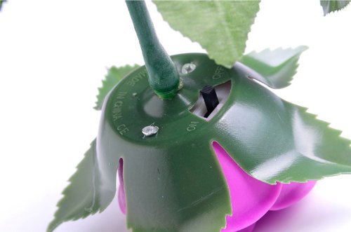 Billow Stylish Led Pink Roses Flowers Flash Light For The Valentine's Day Gift Decor #TOP1