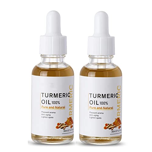 Turmeric Dark Spot Corrector 2 Pack Serum Face Serum Bright Skin Dark Spot Corrector Face Whitening Serum Turmeric Repair Face Body Serum for Dark Spots Skin Lightening Moisturizing (2PCS)