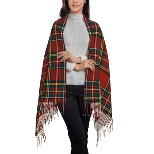 DKJlitter Scarf Wrap for Men and Women, Plaid Cashmere Feel Soft Travel Shawl for Evening Dresses, Large Warm Scarves4