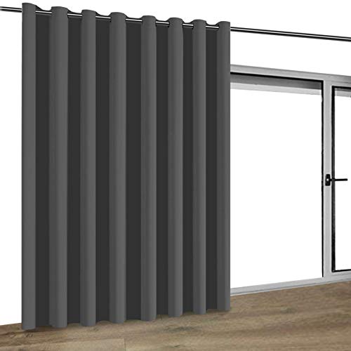 Turquoize Extra Wide Blackout Curtains Total Privacy Black Thermal Efficiency