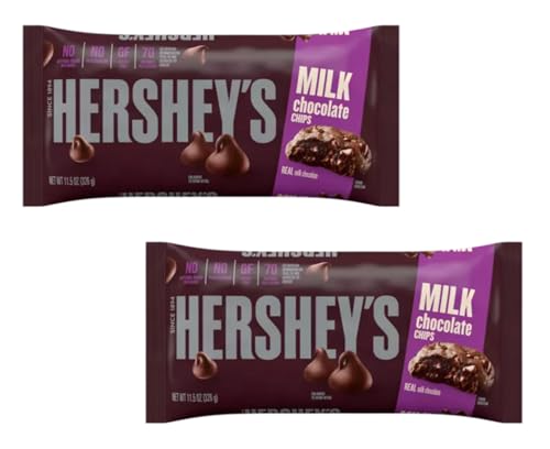 Hershey Milk Chocolate Baking Chips - Pack of 2 - Delicious Classic Taste That generations Have Loved - Great for Friends and Family