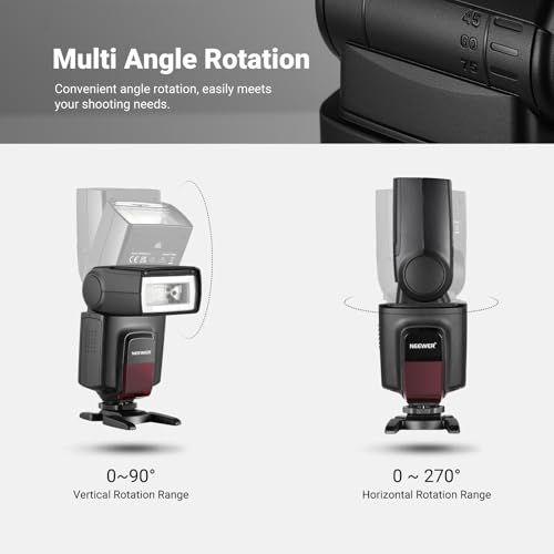 NEEWER TT560 Kamera Blitz Flash Kompatibel mit Canon Sony Nikon Panasonic Olympus Pentax und Anderen DSLRs, kompatibel mit Sony ZV1, Nicht für ZV-1F, Speedlight mit Standard Hot Shoe Halterung
