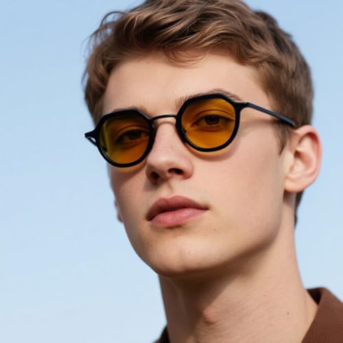 Lunettes de soleil rétro punk en métal de luxe de haute qualité