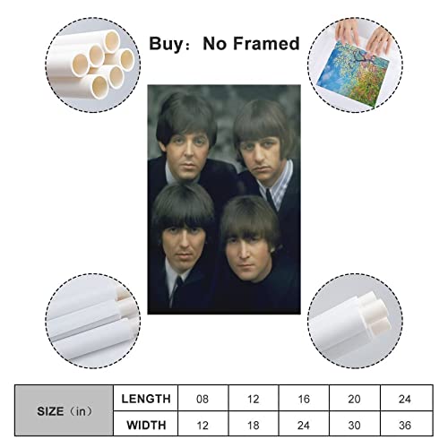 Poster Beatles 1965 – Peinture décorative sur toile – Affiches murales et d’art – Impression moderne pour chambre à… - Les Beatles, Paul McCartney, John Lennon, RIngo Starr, George Harrison Poster Beatles 1965 - Peinture décorative sur toile - Affiches murales et d'art - Impression moderne pour chambre à… – Image 3