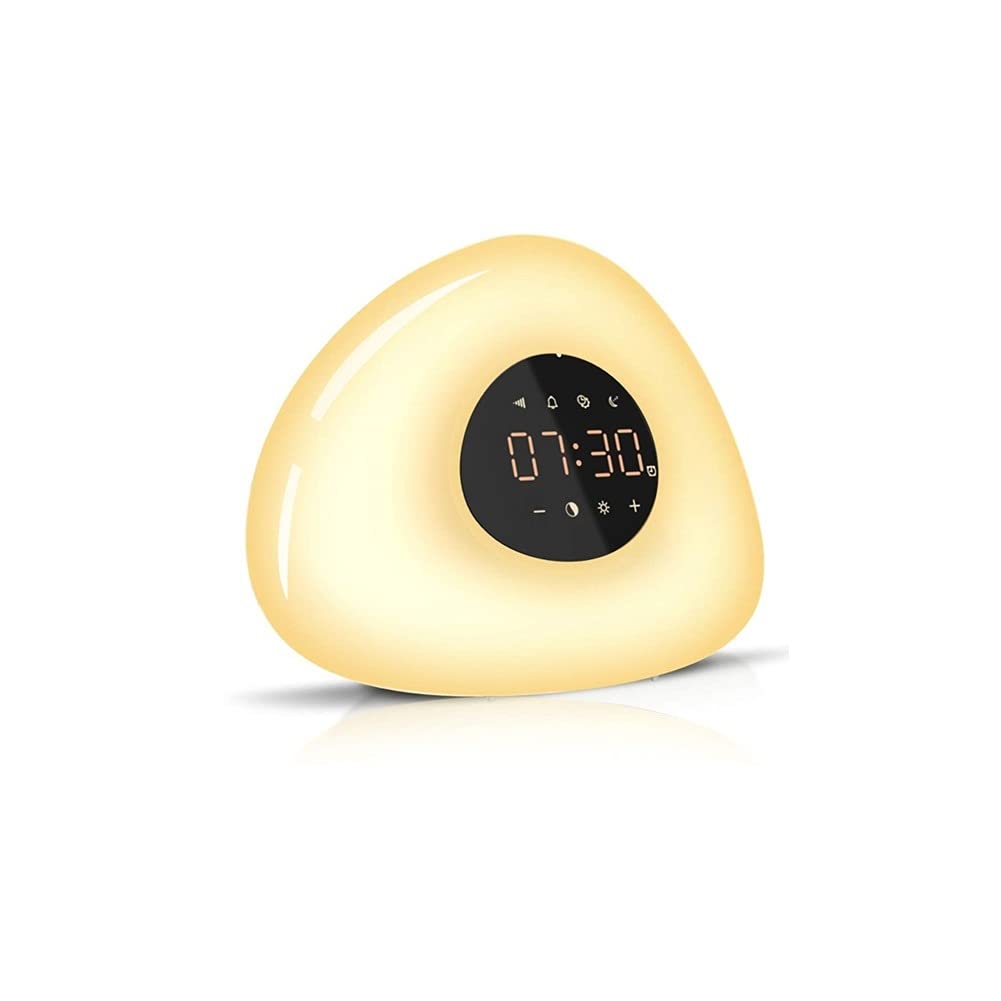 Alarm Clock Sunrise Digital Alarm Clocks Wake Up Light Touch Sensor Bedside Lamp Alarm Clock Light Clocks Snooze