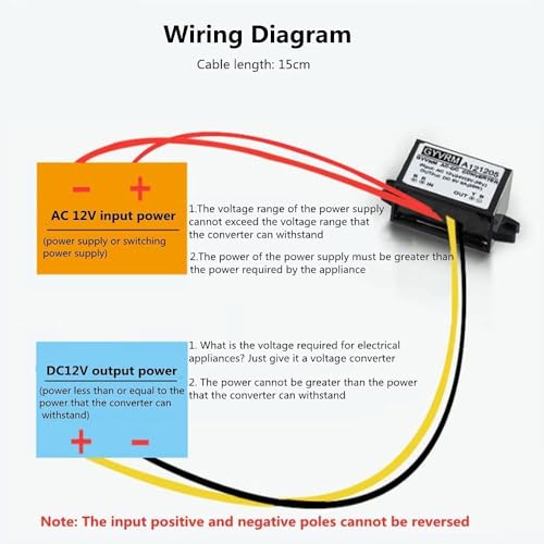AC 12V / 24V auf DC 5V Abwärtswandler AC-DC Abwärtsstromversorgungsmodul(3A)