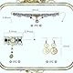 SEPWGUMD Steampunk-Kostüm für Damen, Steampunk Accessoires Gothic Damen, Steampunk Accessoires Set für Damen, Gothic schmuck set, Damen Steampunk Schmuck-Kollektion(3 Stück)