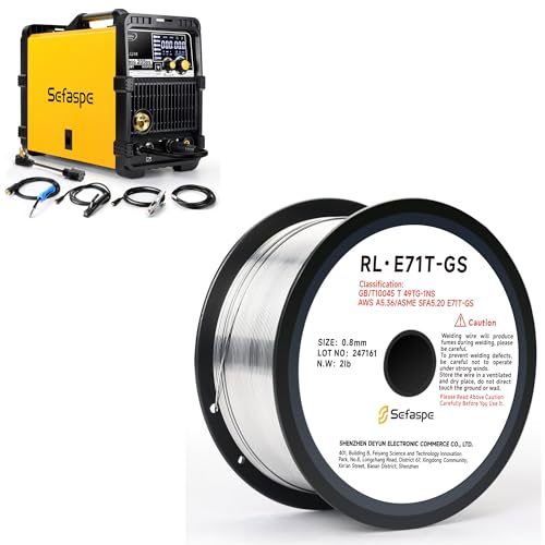 Image of Sefaspe 205A MIG Welder, (0.030", 2LB) Flux Core Welding Wire