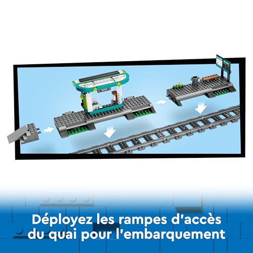 LEGO City 60423 Le tramway et la station du centre ville - vue 8
