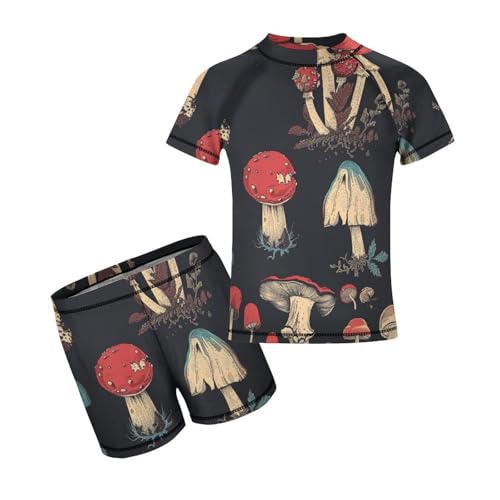 Various MushroomsChildren's Casual Swimsuit Set - Simple and Versatile7-9Y（120cm）