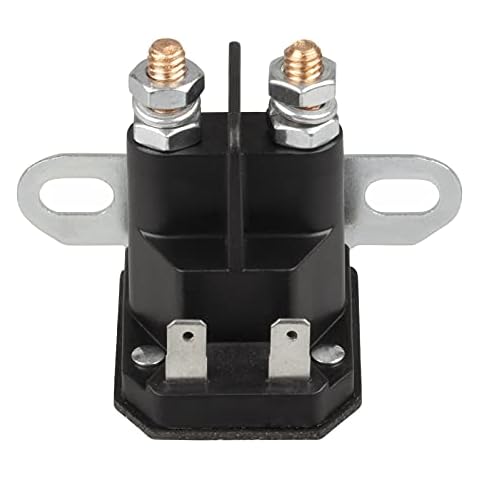 Fourtry AM138068 Starter Solenoid Fit for John Deere Riding Mower, 725-04439 Solenoid Fit for MTD Troy Bilt Cub Cad LT1042 RZT50 and John Deere LA145 L105 L130 Tractor, 12V Solenoid Cover